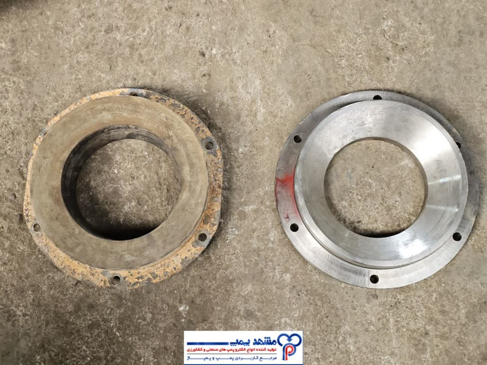 صفحه کف دیفیوزر پمپ فلایت ۵۵ کیلووات استیل مشهدپمپ