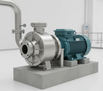 پمپ سانتریفیوژ افقی استیل برای واحدهای تولید بخار | مشهدپمپ