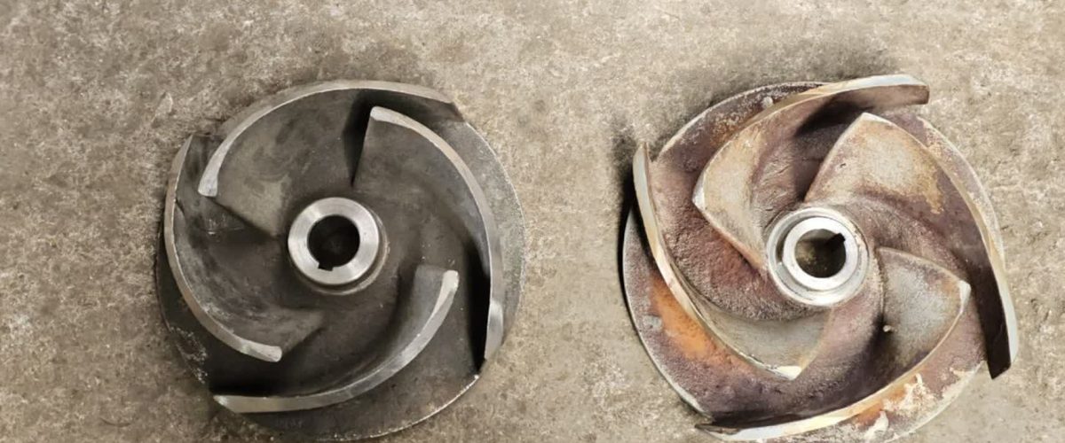 پروانه پمپ ۵۵ کیلووات فلایت ۱۲ اینچ تعویض با نمونه استیل